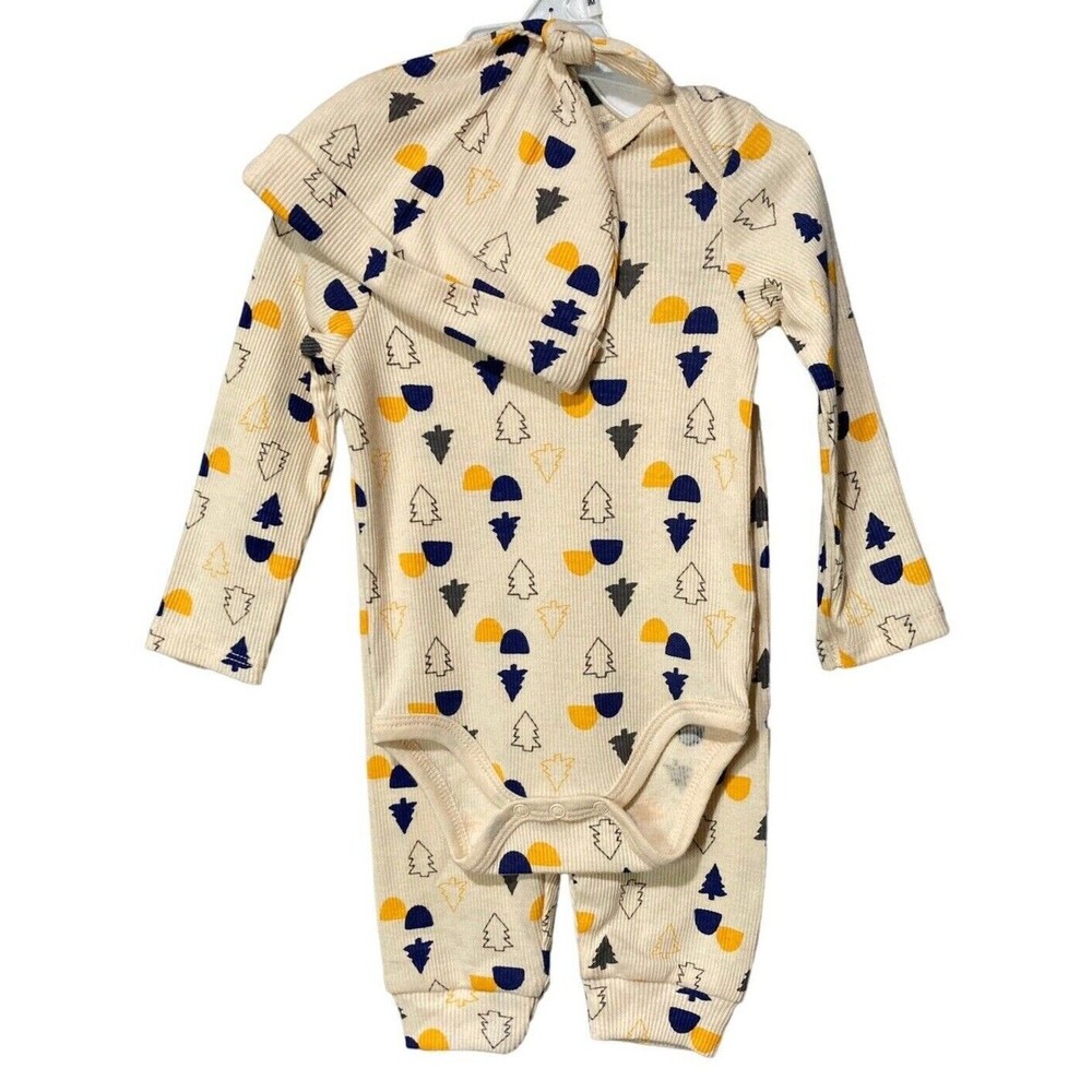 New Sterling Baby Infant Christmas‎ 3pc Bodysuit, Pants and Cap Sz 6-9 Months